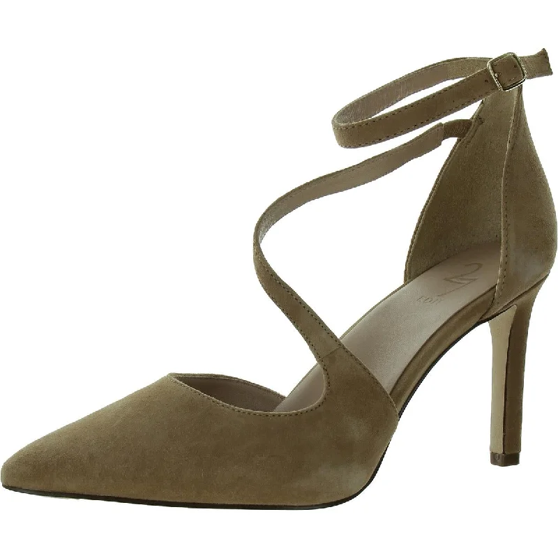 27 Edit Womens Abilyn Suede Pointed Toe Pumps