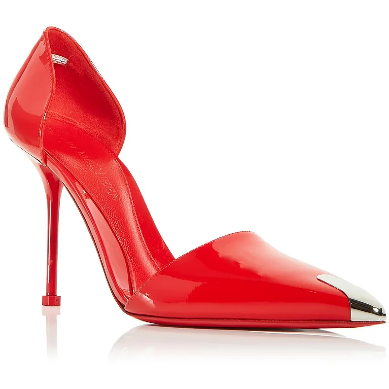 Alexander McQueen Womens Leather Embellished Pumps