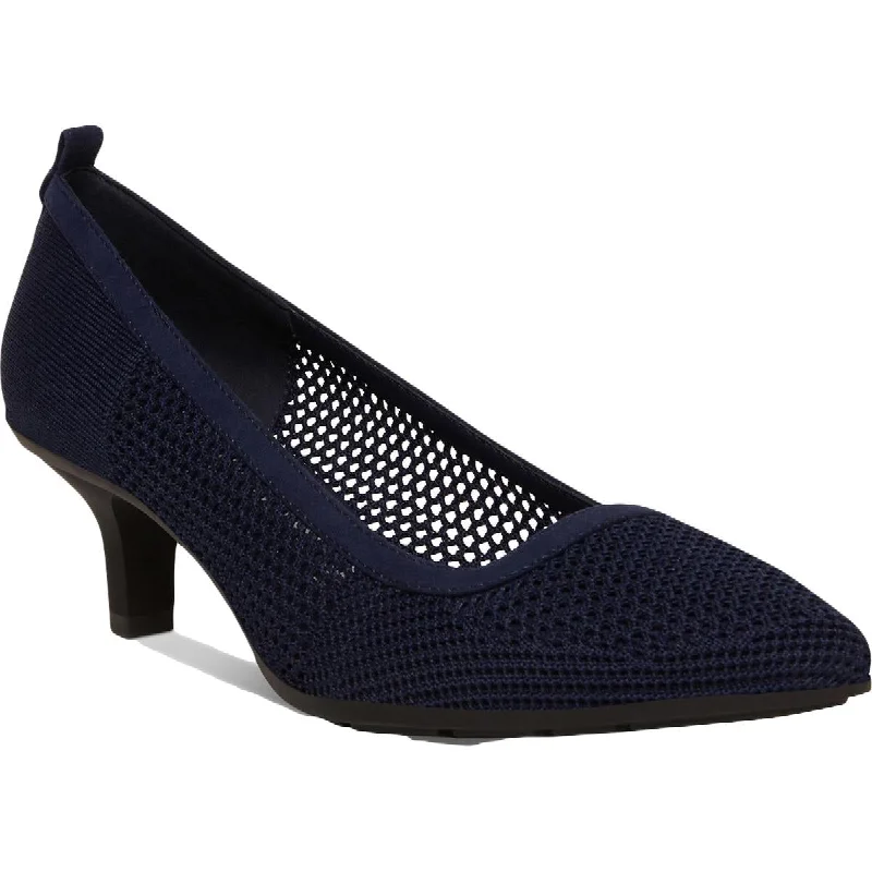 Anne Klein Womens Rebecca Perforated Slip On Dress Heels