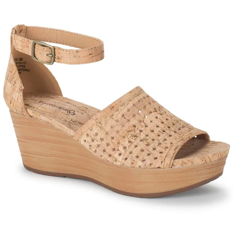 Baretraps Womens MARTA Wedge Ankle Strap Heels