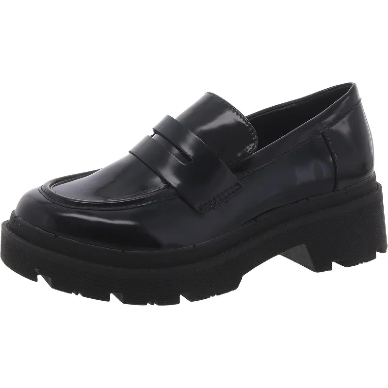 Blondo Womens School Leather Slip-On Platform Heels