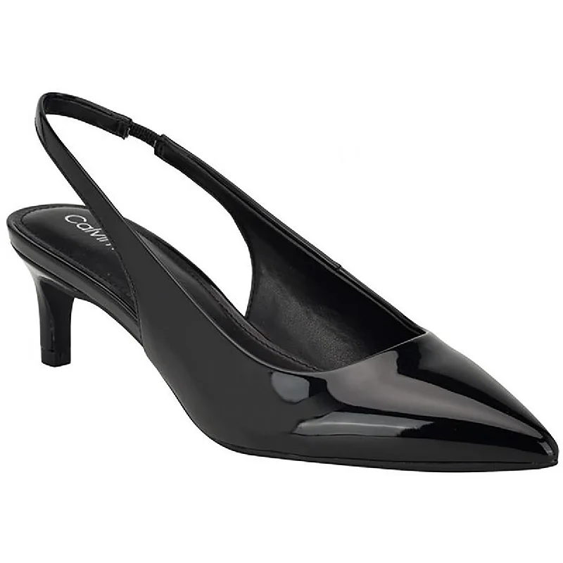 Calvin Klein Womens DAINTY Pointed toe Kitten heel Slingback Heels