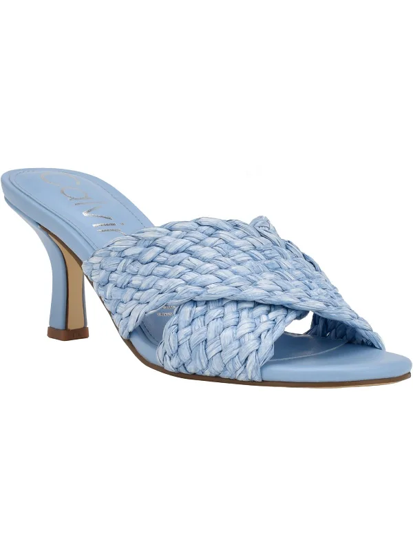 Chetol2  Womens Woven Slip On Heels