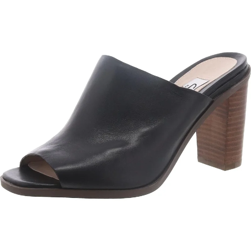 Clarks Womens Image Gallery Leather Slip-On Mules