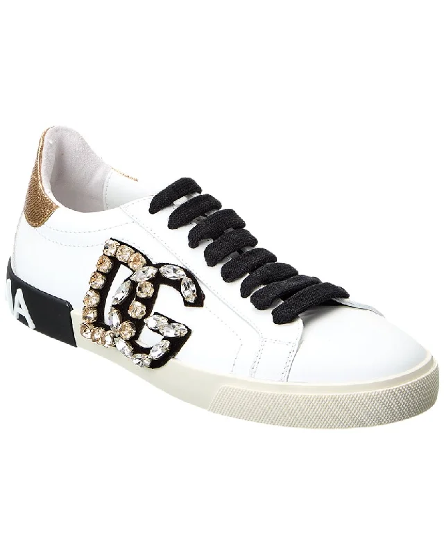 Dolce & Gabbana Portofino Vintage Leather Sneaker