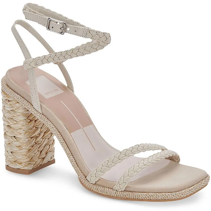 Dolce Vita Womens Oro Ankle Strap Heeled Espadrilles