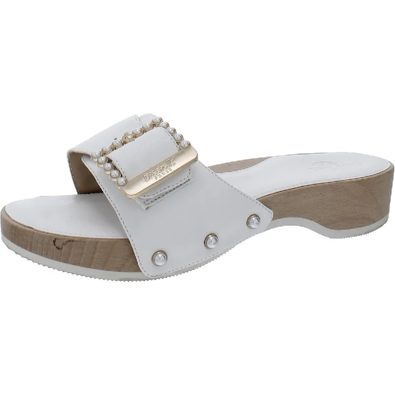 Dr. Scholl's Shoes Womens Original Mod Buckle Slip-On Slide Sandals