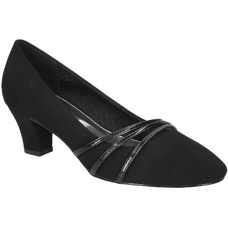 Easy Street Womens Cristiny Slip-On Strappy Pumps