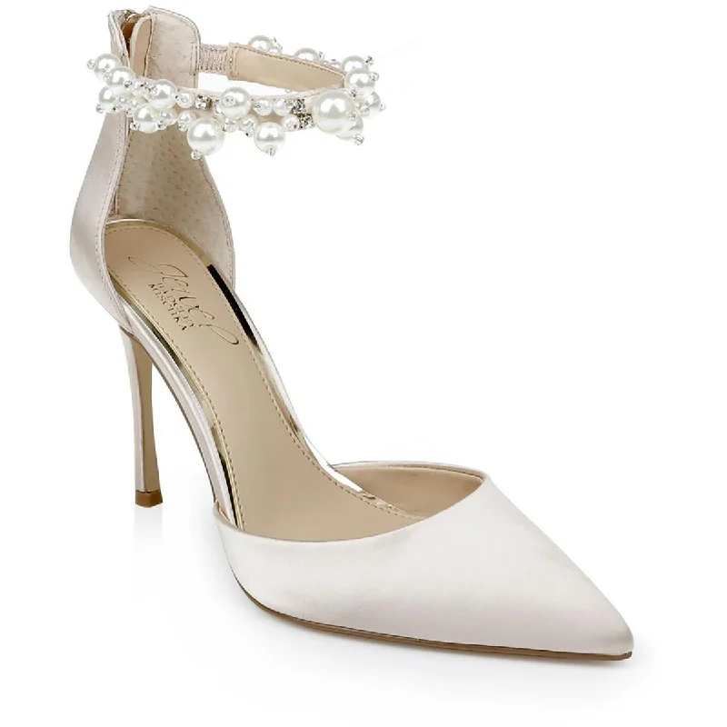 Jewel Badgley Mischka Womens Layne Zipper Pumps