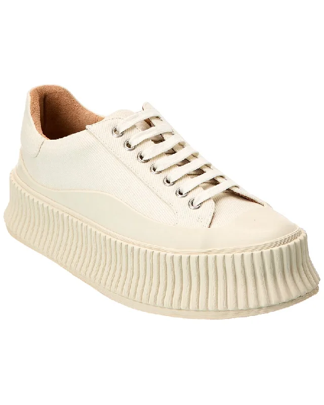 Jil Sander Logo Canvas Sneaker