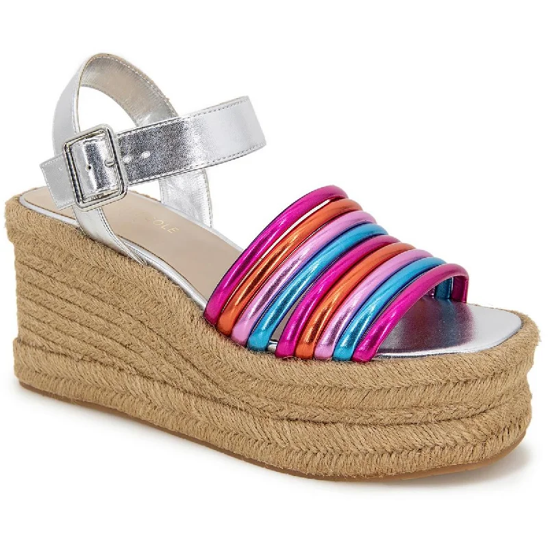 Kenneth Cole New York Womens SHELBY Casual Ankle strap Wedge Sandals