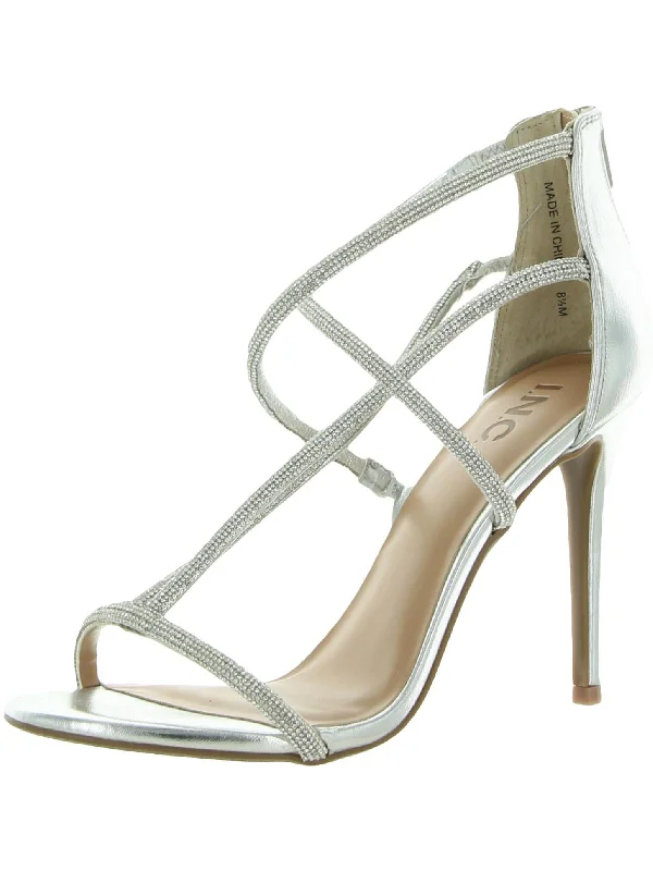 Krista Womens Open Toe Ankle Strap Heels