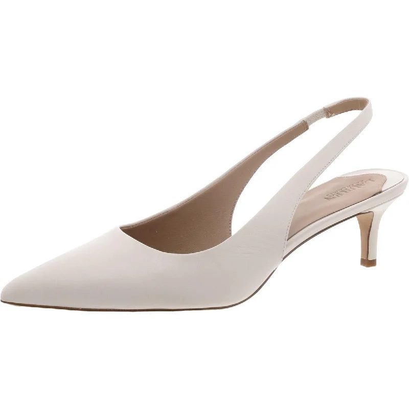 Lauren Ralph Lauren Womens LOLAH II Leather Kitten heel Pumps