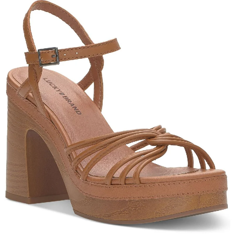 Lucky Brand Womens Ismene Buckle Platform Sandals