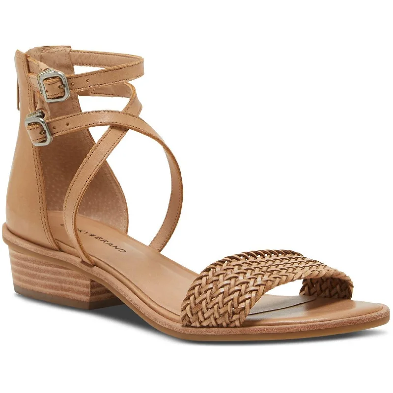 Lucky Brand Womens Skippir Woven Heel Sandals