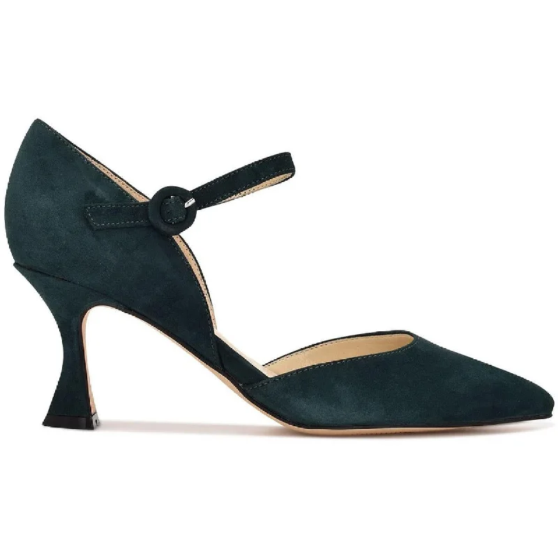 Nine West Womens Suede Ankle Strap Pumps