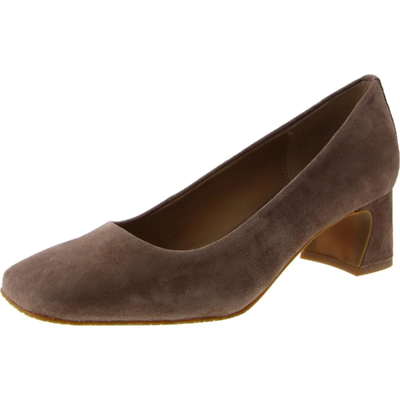 NYDJ Womens  Suede Square Toe Pumps