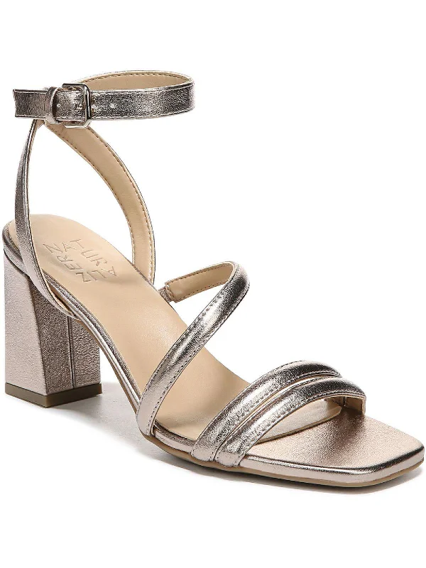 Rizzo Womens Padded Insole Square Toe Strappy Sandals