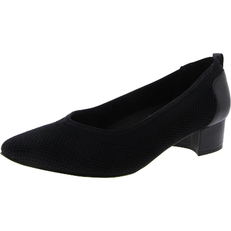 Ros Hommerson Womens Hester Knit Pointed Toe Pumps