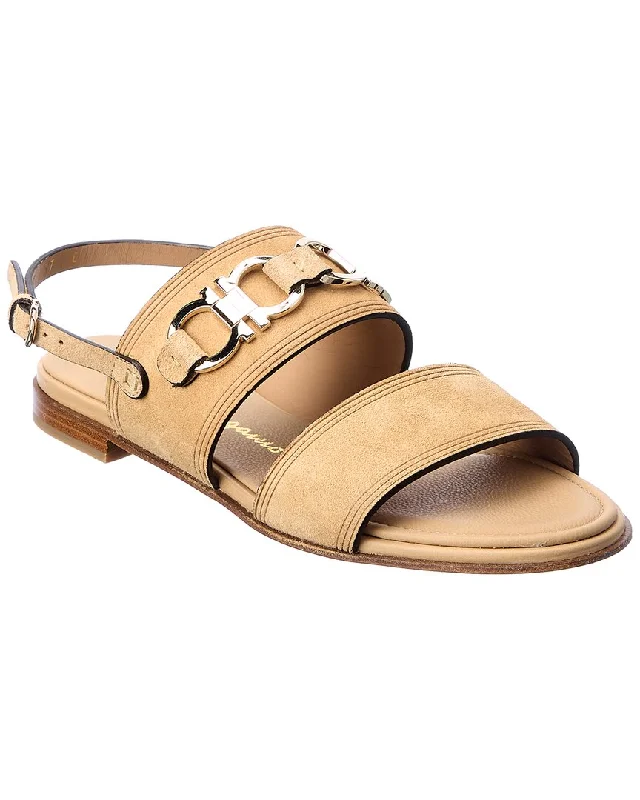 Salvatore Ferragamo Chaim Suede Sandal