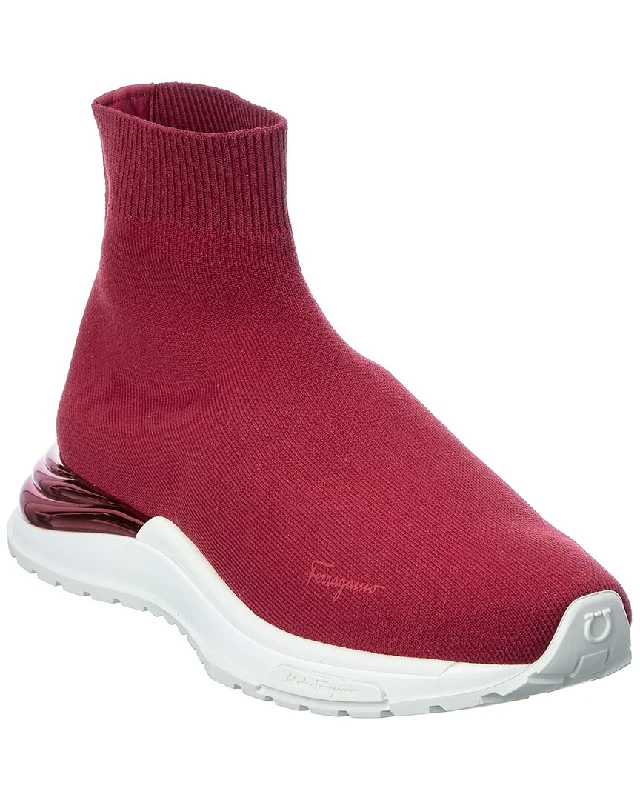 Salvatore Ferragamo Ninette Knit Sock Sneaker