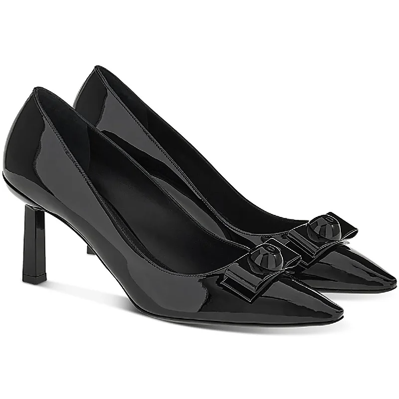 Salvatore Ferragamo Womens Katrin Bow Pointed Toe Pumps