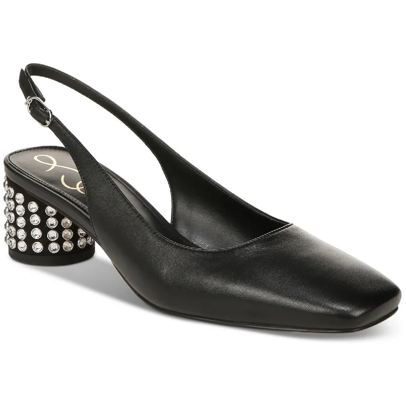 Sam Edelman Womens TERRA GEM Leather Embellished Pumps