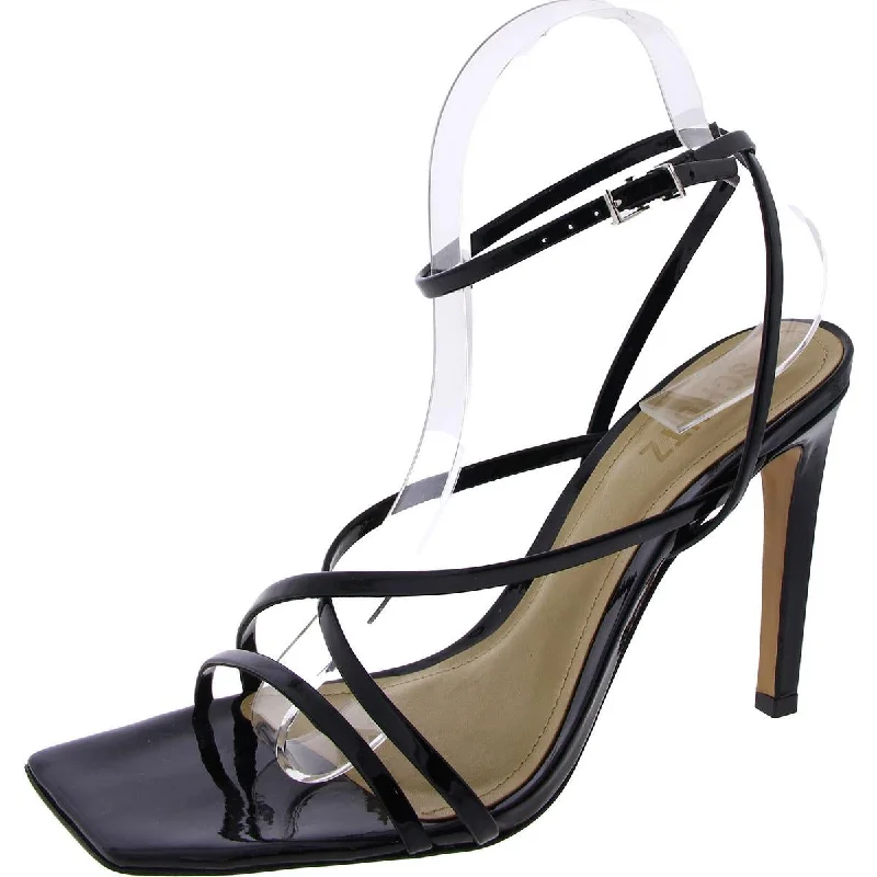 Schutz Womens BARI Leather Strappy Ankle Strap