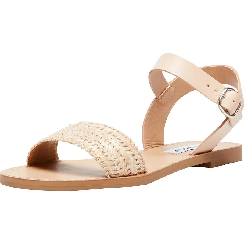 Steve Madden Womens Donddi Solid Ankle Strap Sandals