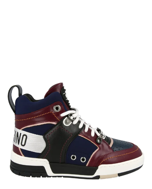 Streetball Asymmetrical High-Top Sneakers