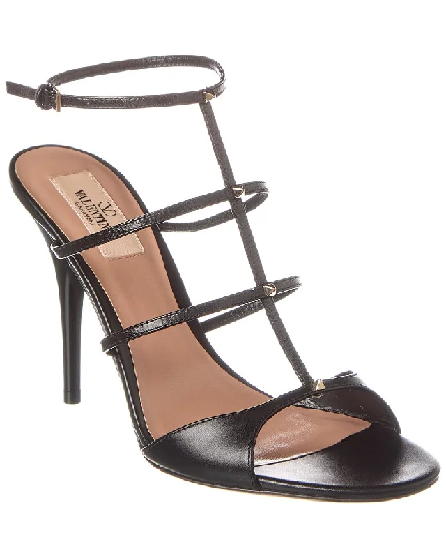 Valentino Rockstud 100 Leather Sandal