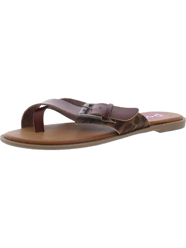 Visit Womens Thong Buckle Flat Sandals