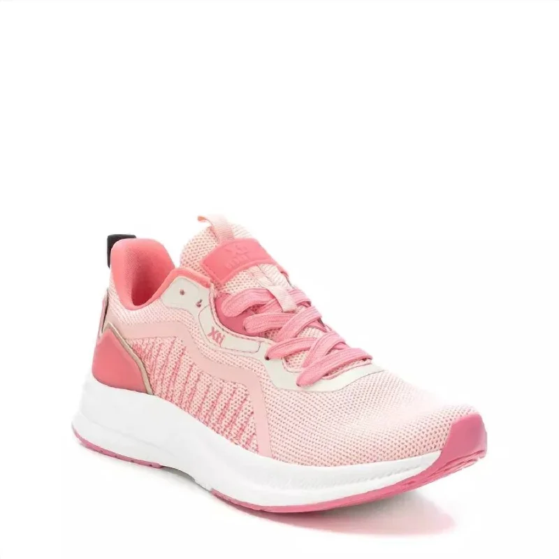 Women's Lace-Up Sneakers In Light/pastel Pink