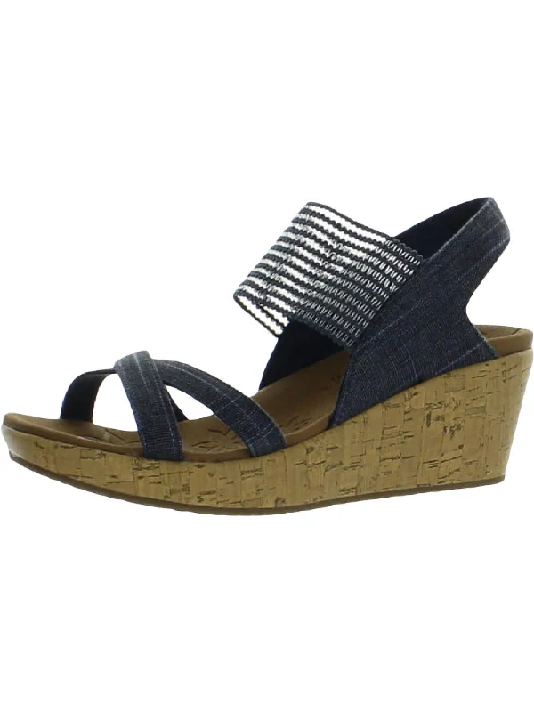 Womens Padded Insole Dressy Wedge Sandals