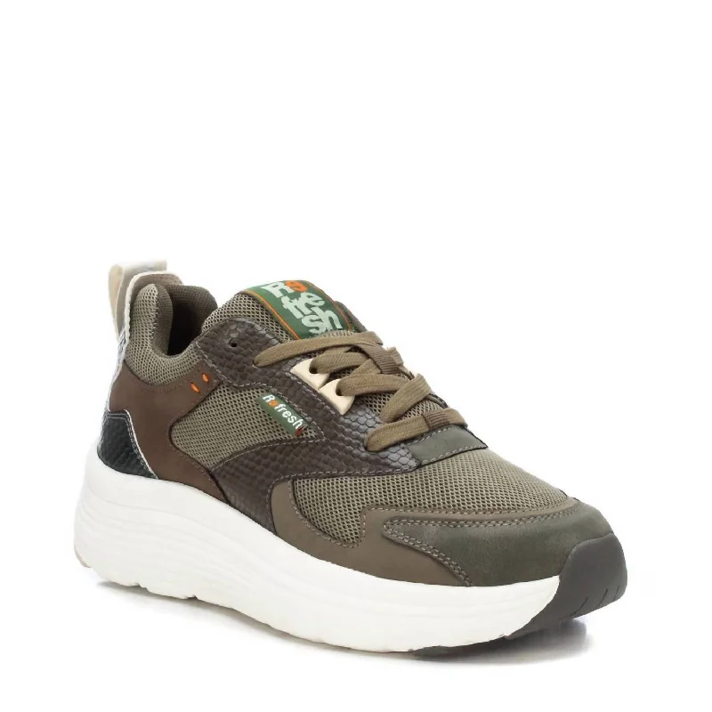 Women's Sneakers In Khaki