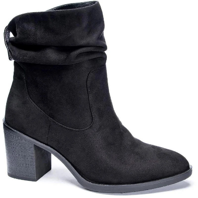 CL by Laundry Womens Kalie Faux Leather Slouchy Ankle Boots