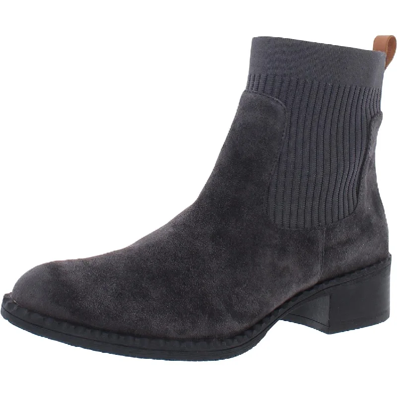 Gentle Souls by Kenneth Cole Womens Best Chelsea Suede Slip-On Booties