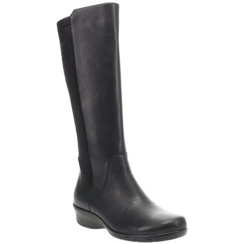 Propet Womens West Leather Embossed Knee-High Boots