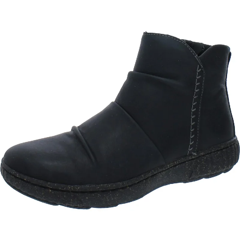 Caroline Rae Womens Leather Booties