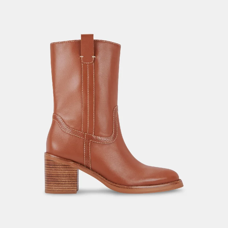 COLETE BOOTS COGNAC LEATHER