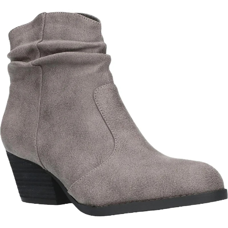 Helena Womens Round Toe Slouchy Booties