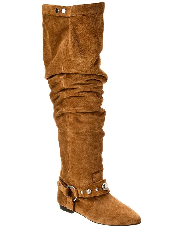 Isabel Marant Selize Suede Thigh-High Boot