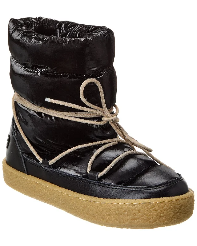 Isabel Marant Zimlee Nylon & Leather Snow Boot