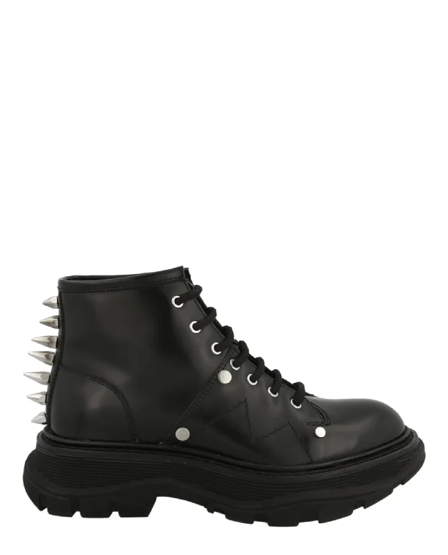 Leather Ankle Combat Boots