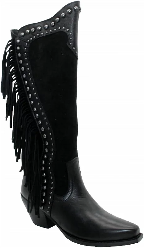 Palomino Lather Boot In Black