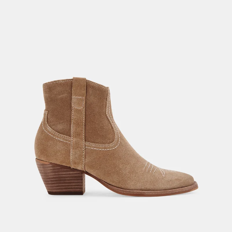 SILMA BOOTIES TRUFFLE SUEDE