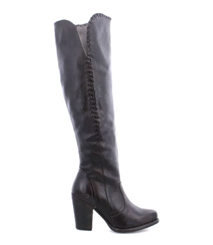 Sumaya Boot In Black Dip Dye