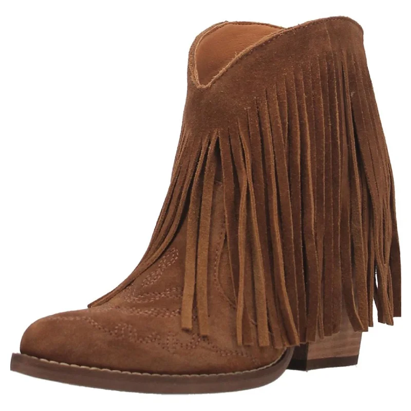 Dingo Women's Camel Fringed Tangles Bootie