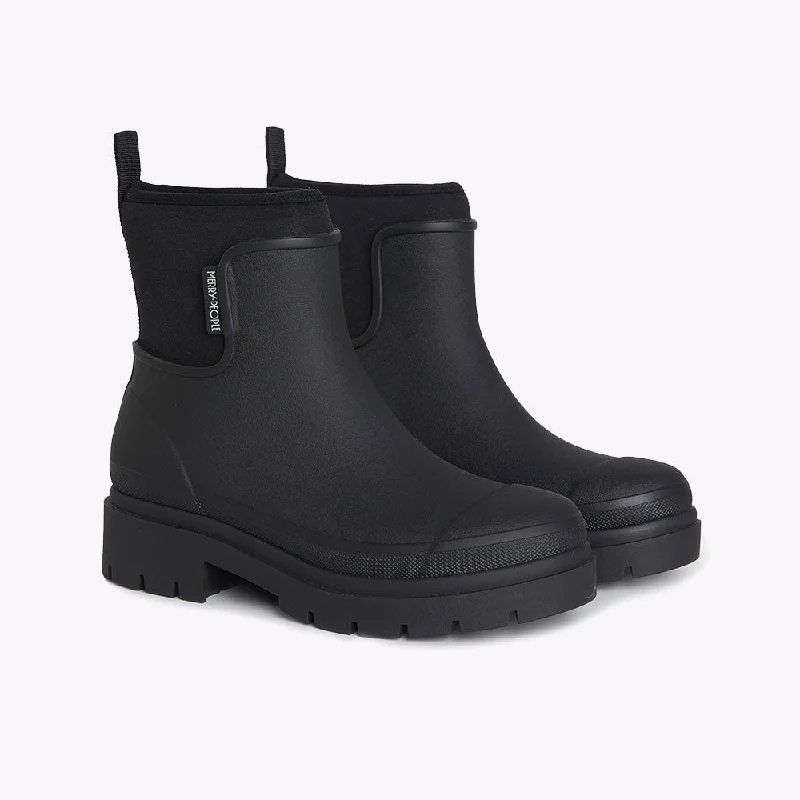 Tully Rain Boot in Black from Merry People