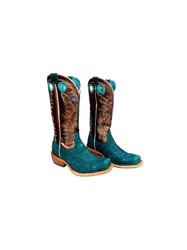 Women's Futurity Boon Boot In Turquoise Rough Out